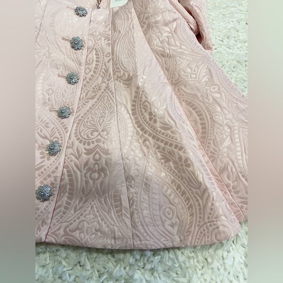 NWT $695 LoveShackFancy Haveri Pink Long Sleeve Mini Dress Coat Jacket - Picture 14 of 15